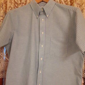 Stuart Hughes Short Sleeve Oxford Shirt Size 161/2